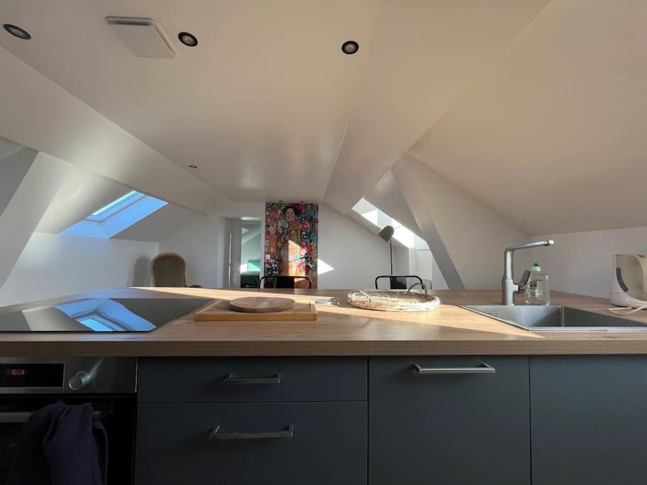 Ferienwohnung Sur Les Toits De Fontainebleau - Hypercentre Exterior foto